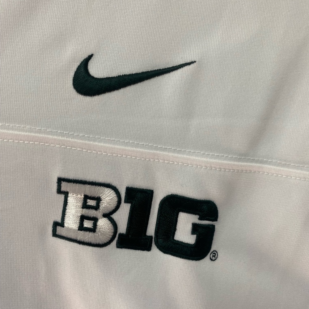 Nike White and Dark Green Michigan State Spartans Men's Jersey - Picture 4 of 4